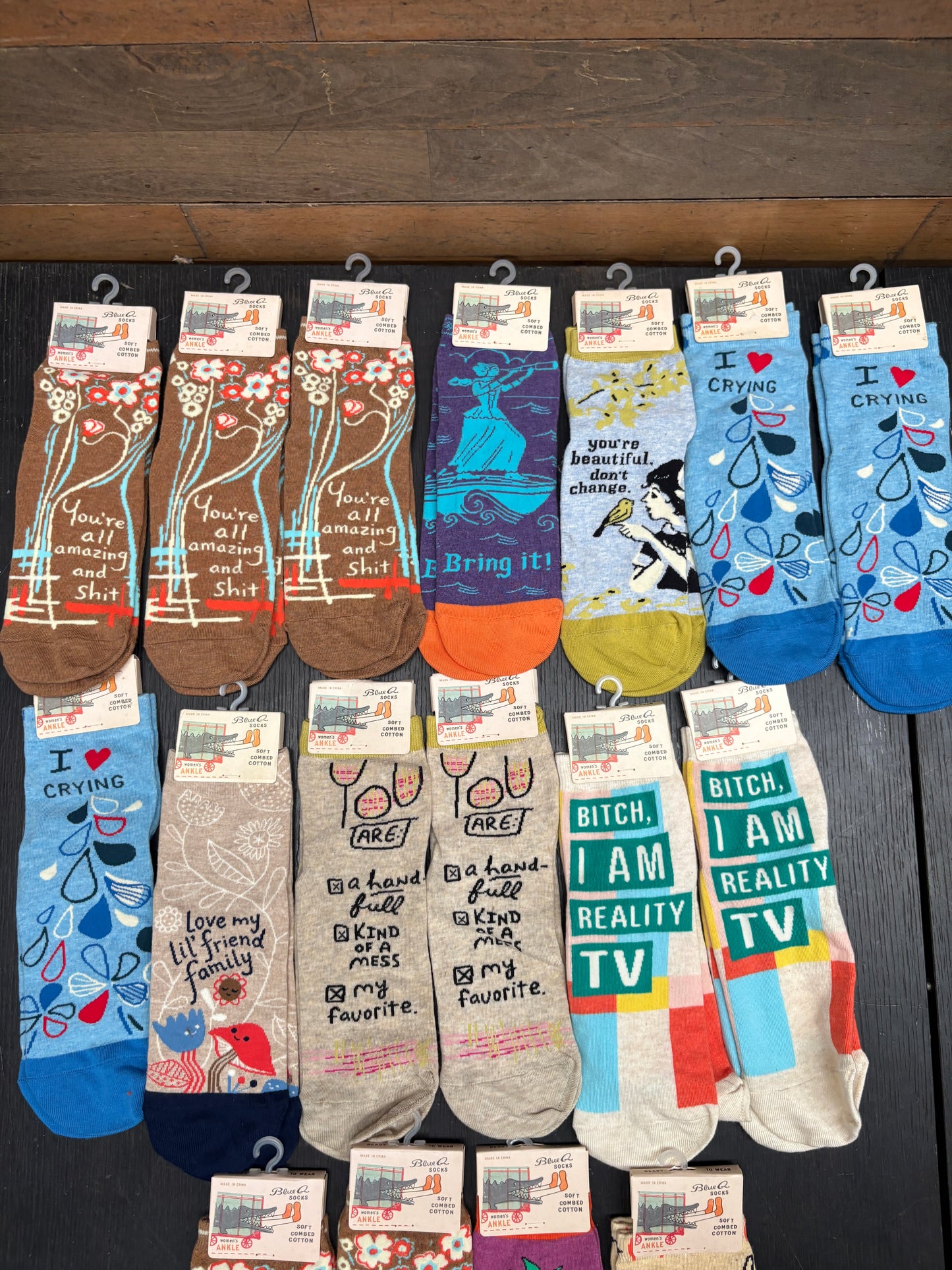 Clearance Bundle 12  - 17 Pairs of ankle socks - various designs