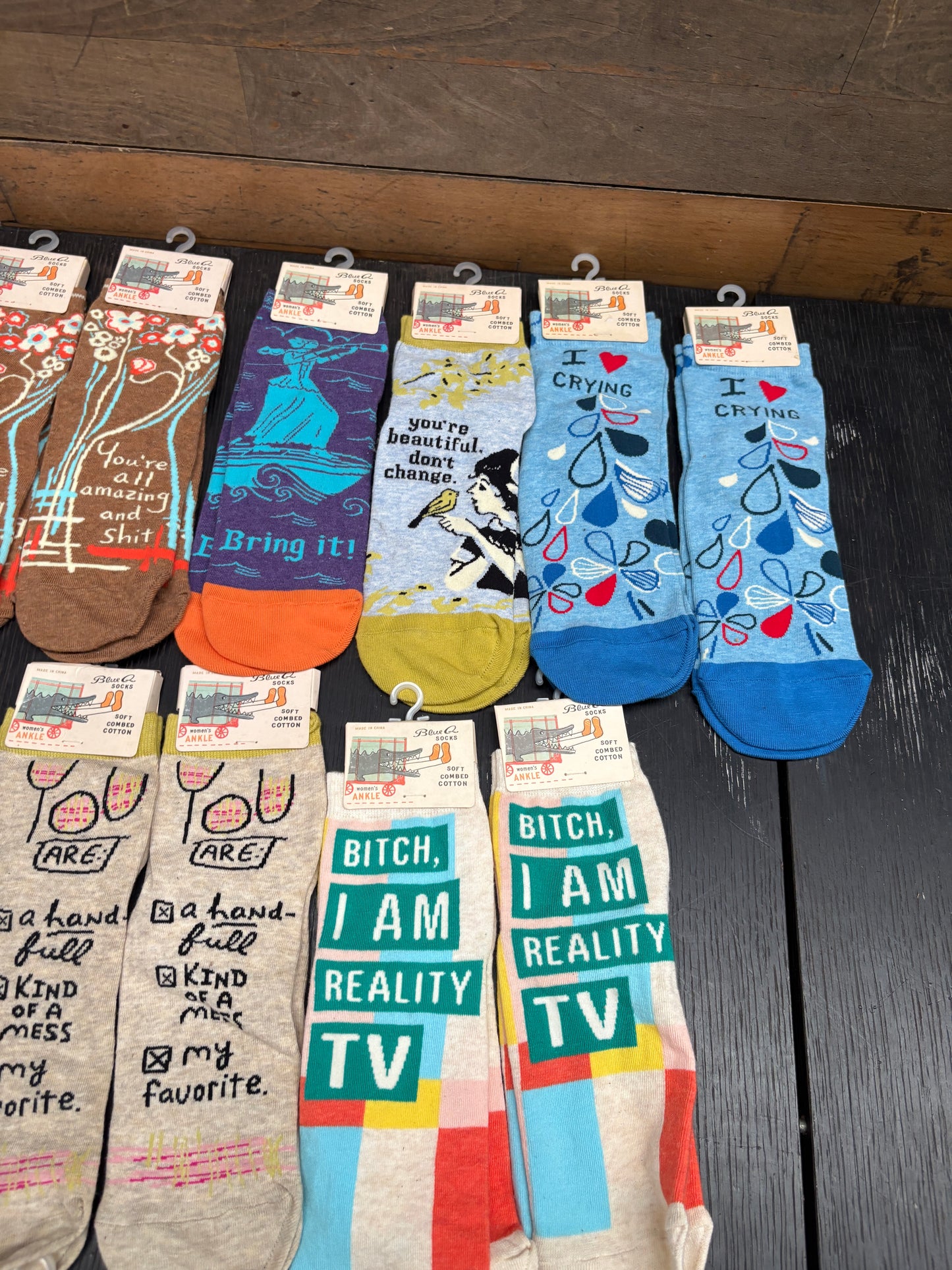 Clearance Bundle 12  - 17 Pairs of ankle socks - various designs