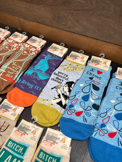 Clearance Bundle 12  - 17 Pairs of ankle socks - various designs