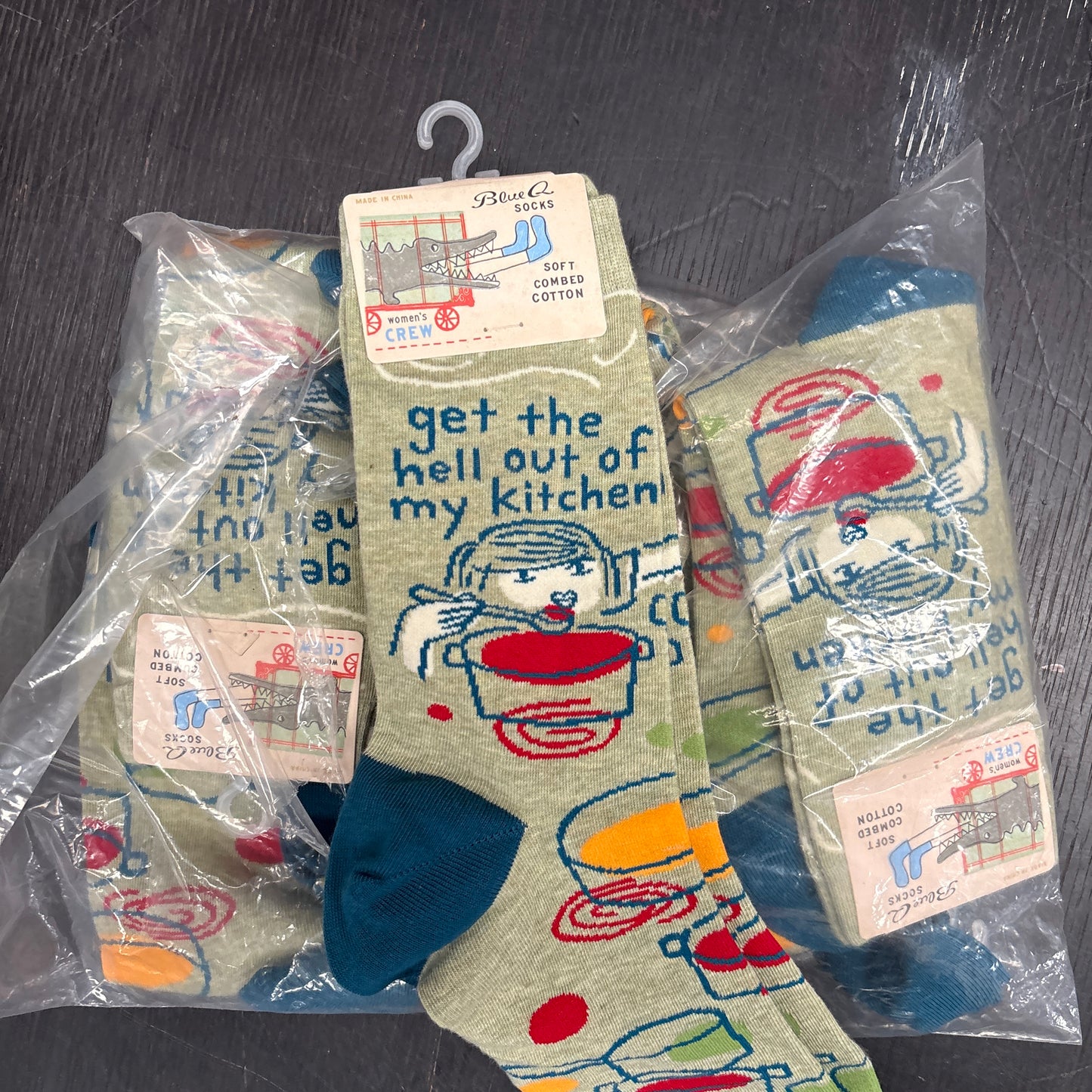 Clearance Bundle 14  - 7 pairs get the hell out socks