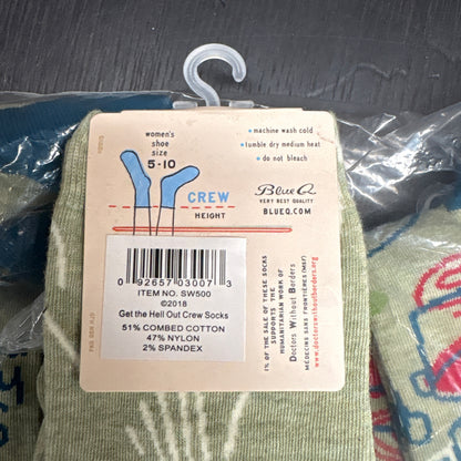 Clearance Bundle 14  - 7 pairs get the hell out socks