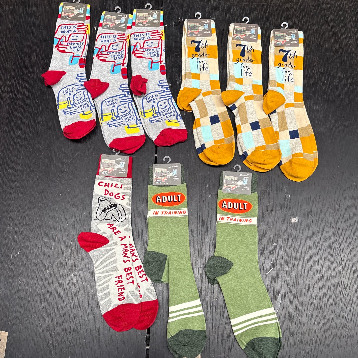 Clearance Bundle 15  - 9 pairs of men's socks - mixed designs