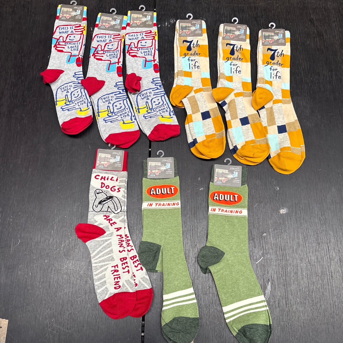Clearance Bundle 15  - 9 pairs of men's socks - mixed designs