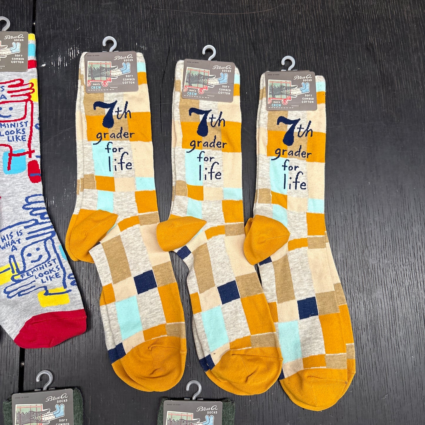 Clearance Bundle 15  - 9 pairs of men's socks - mixed designs