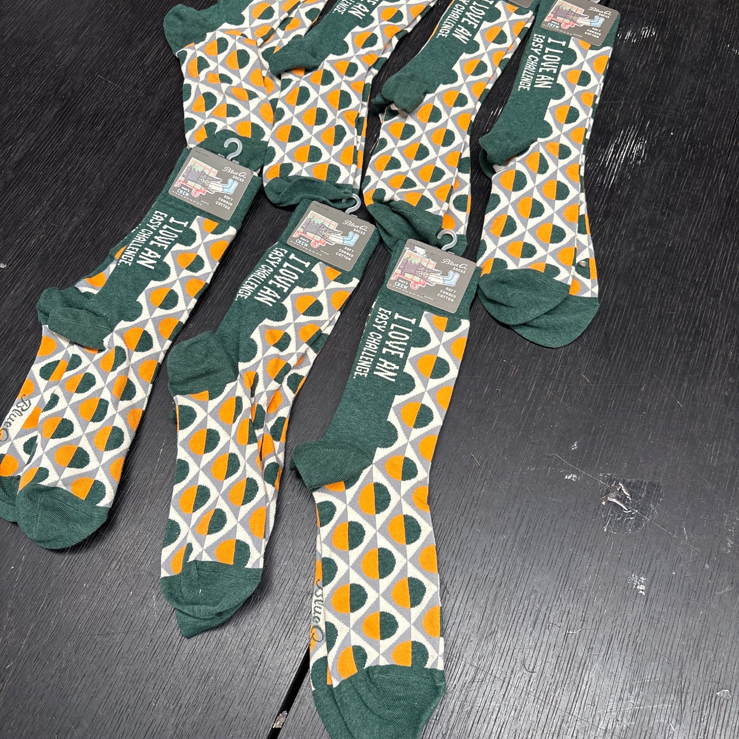 Clearance Bundle 16  - 7 pairs of love an easy challenge men's socks