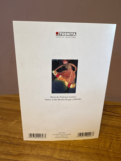Tushita Card Henri de Toulouse-Lautrec Dance at the Moulin Rouge (1889/90)