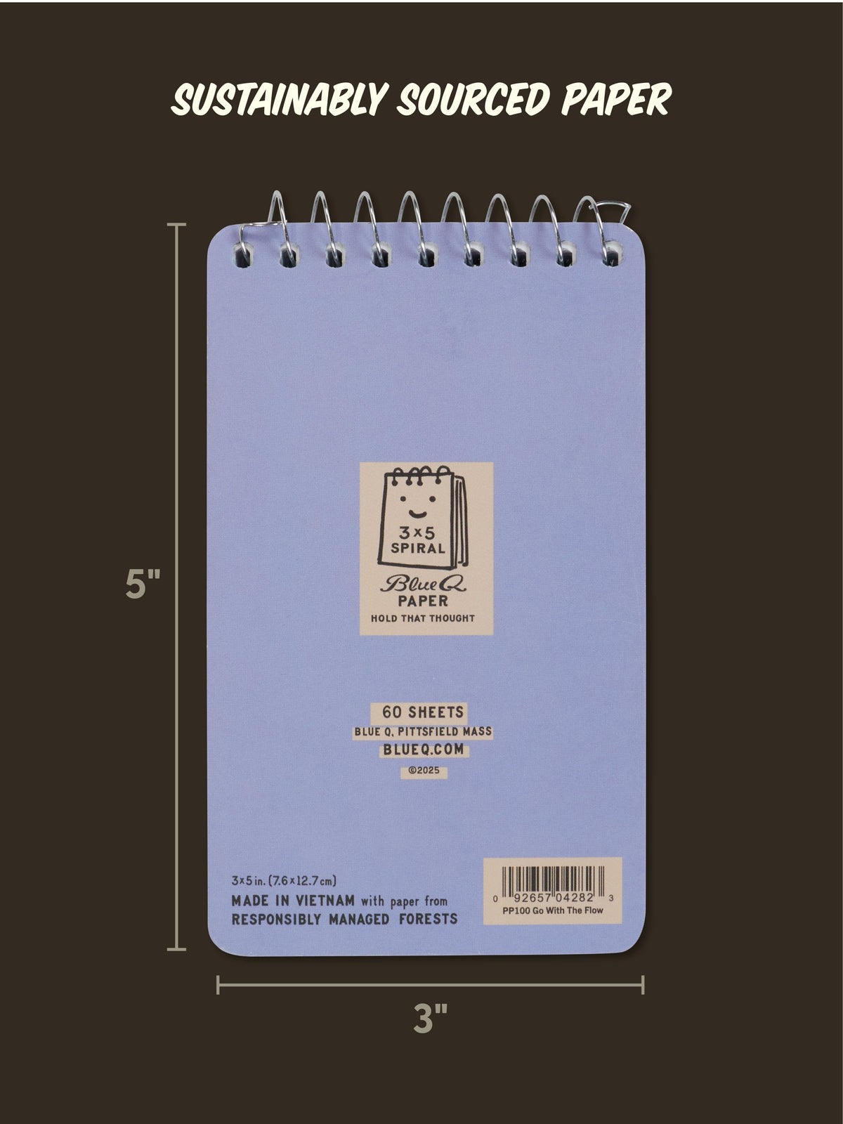 I Love To Go With The Flow. My Flow, Not Yours 3x5 Spiral Notebook by Blue Q – image 5