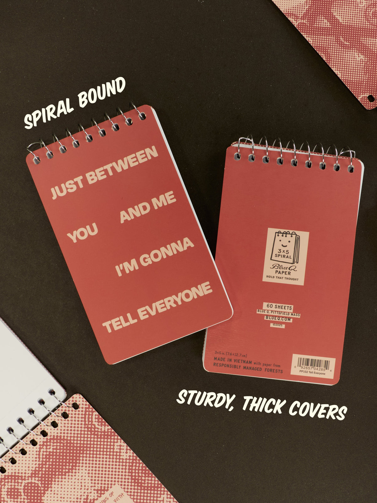 Just Between You And Me I'm Gonna Tell Everyone 3x5 Spiral Notebook by Blue Q – image 5