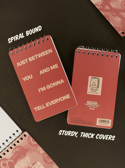 Just Between You And Me I'm Gonna Tell Everyone 3x5 Spiral Notebook by Blue Q – image 5