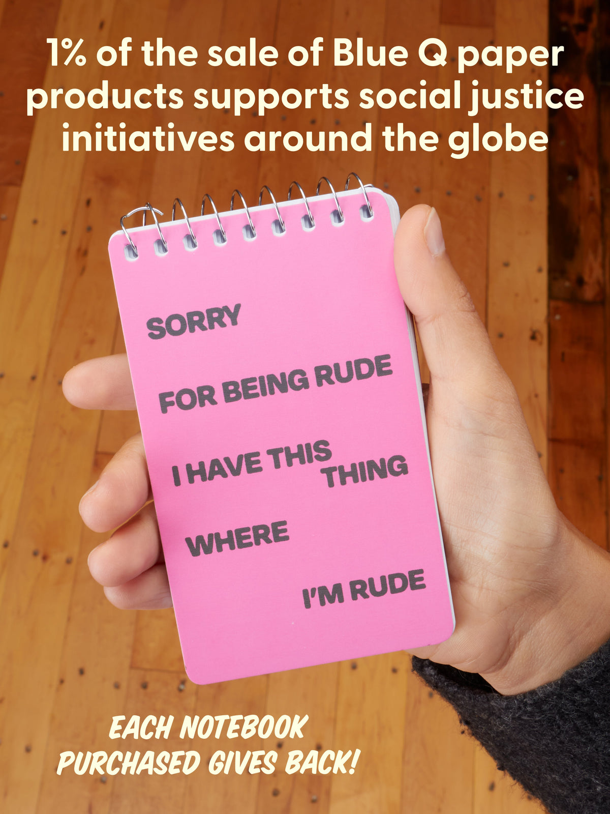 Sorry For Being Rude. I Have This Thing Where I'm Rude 3x5 Spiral Notebook by Blue Q – image 8