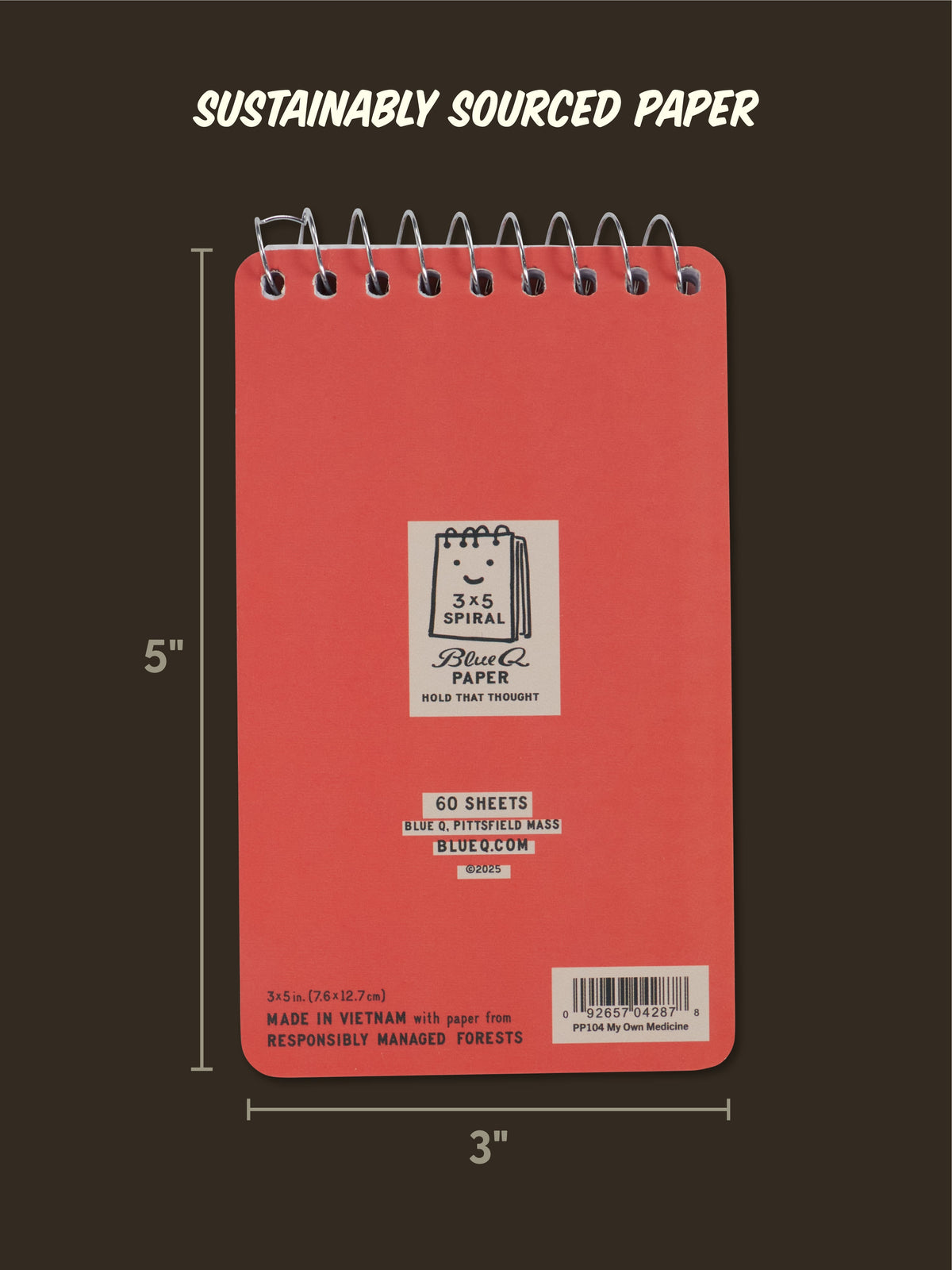 Took A Taste Of My Own Medicine And Would You Look At That I'm Cured 3x5 Spiral Notebook by Blue Q – image 4