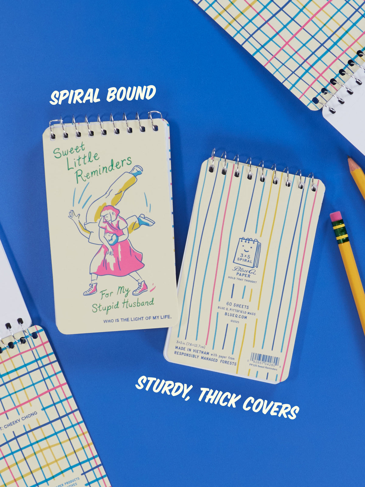 Sweet Little Reminders For My Stupid Husband 3x5 Spiral Notebook by Blue Q – image 6