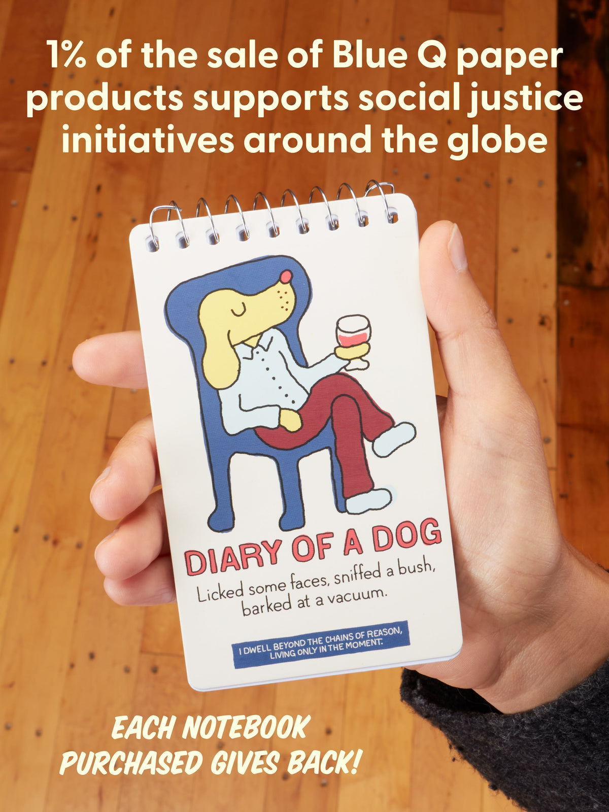 Diary Of A dog. Licked Some Faces, Sniffed A Bush, Barked At A Vacuum 3x5 Spiral Notebook by Blue Q – image 8