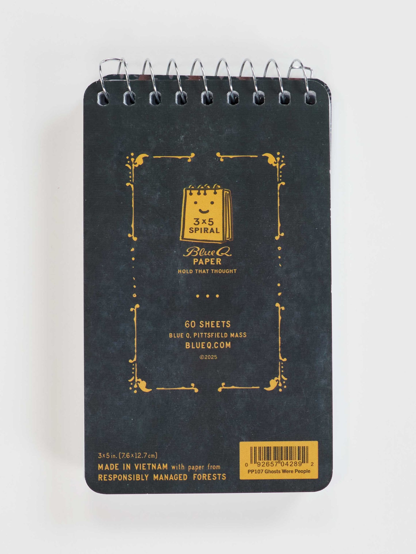 PP107 Ghosts Were People Too 3x5 Spiral Notebook