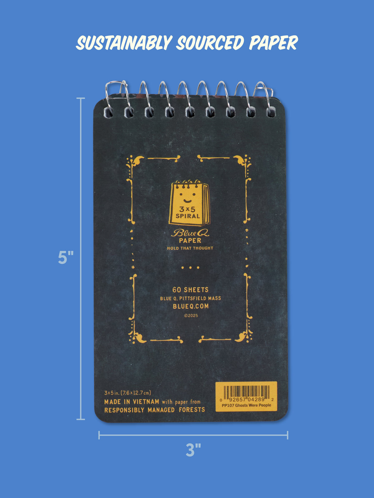 Ghosts Were People Too 3x5 Spiral Notebook by Blue Q – image 4