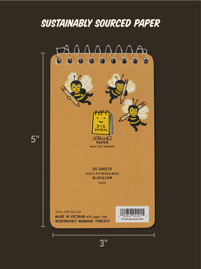 Silly Dumb Shit 3x5 Spiral Notebook by Blue Q – image 5