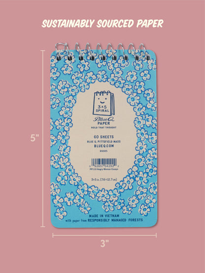 Angry Woman Essays 3x5 Spiral Notebook by Blue Q – image 5