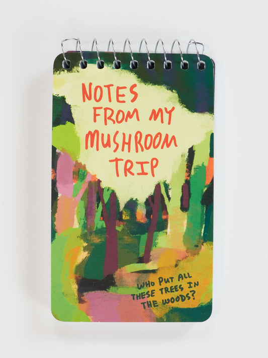 PP113 Notes From My Mushroom Trip 3x5 Spiral Notebook