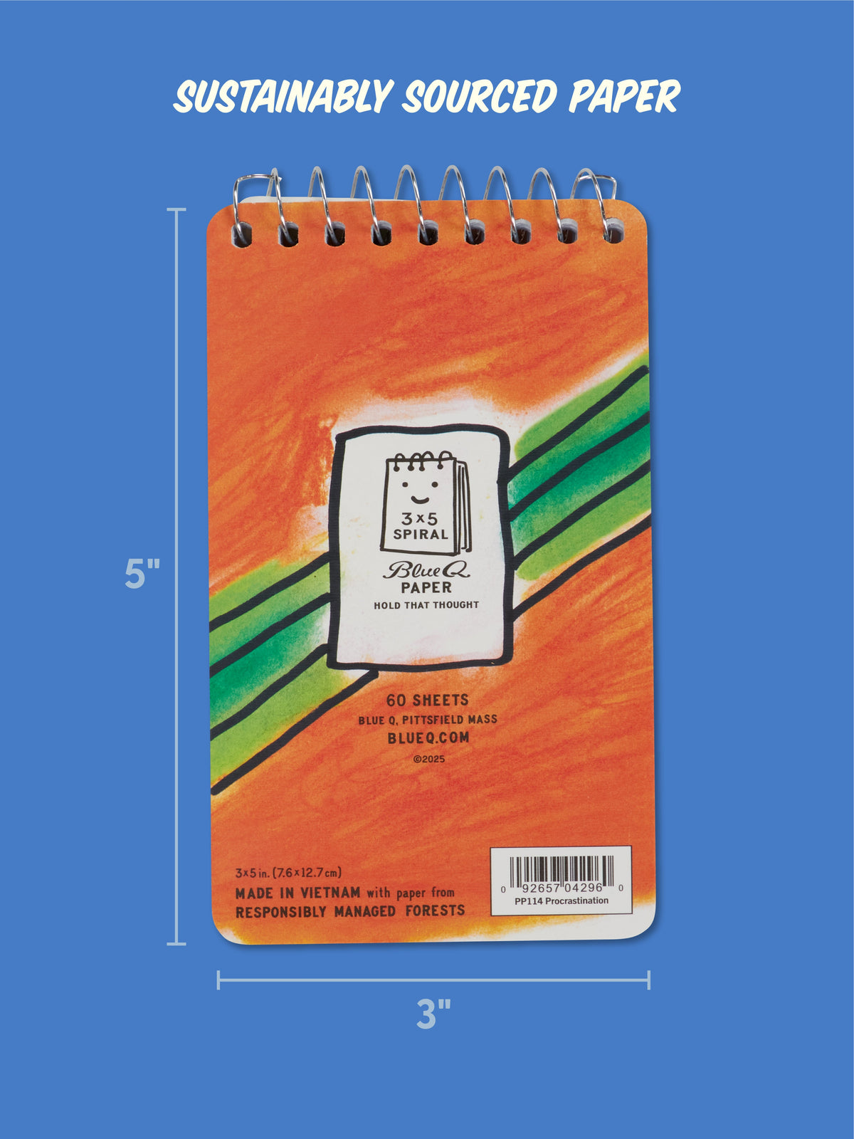 The Art Of Procrastination. Have You Seen My Pencil? No, My Good Pencil 3x5 Spiral Notebook by Blue Q – image 4