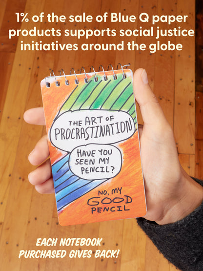 The Art Of Procrastination. Have You Seen My Pencil? No, My Good Pencil 3x5 Spiral Notebook by Blue Q – image 8