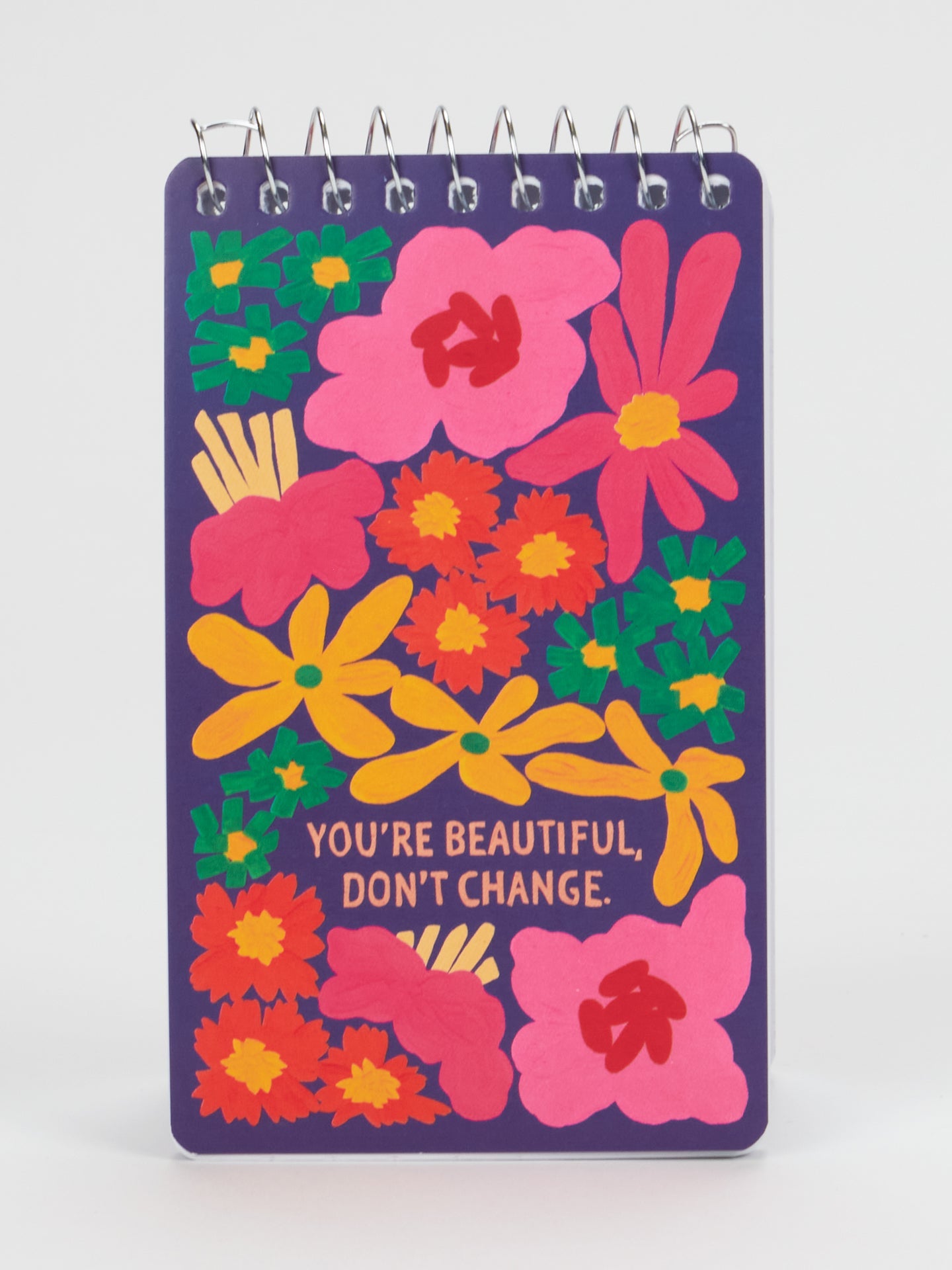 You're Beautiful Don't Change 3x5 Spiral Notebook by Blue Q
