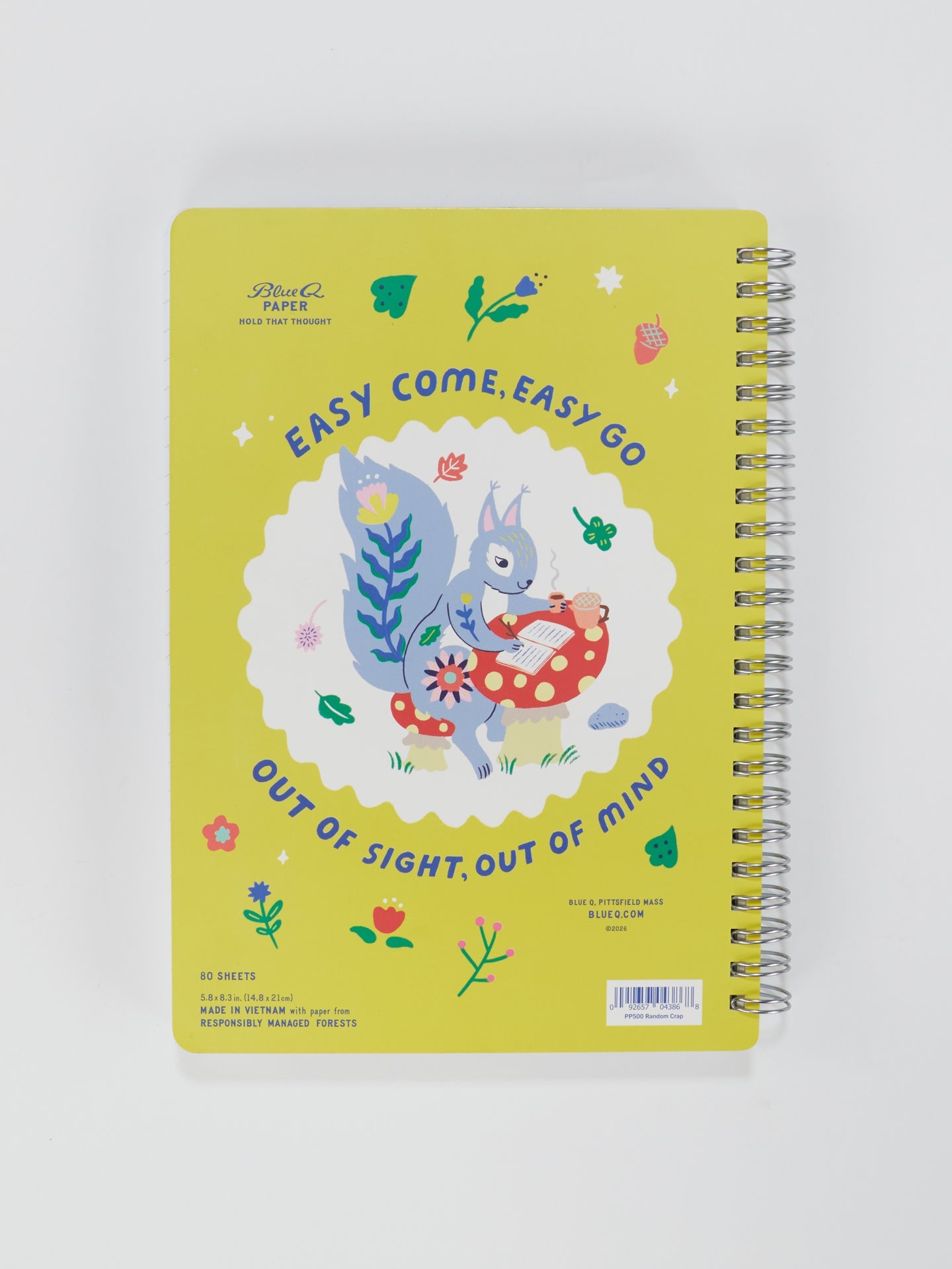 Random Crap 6x8 Spiral Notebook - Back
