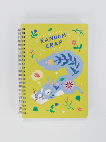 Random Crap 6x8 Spiral Notebook - Front