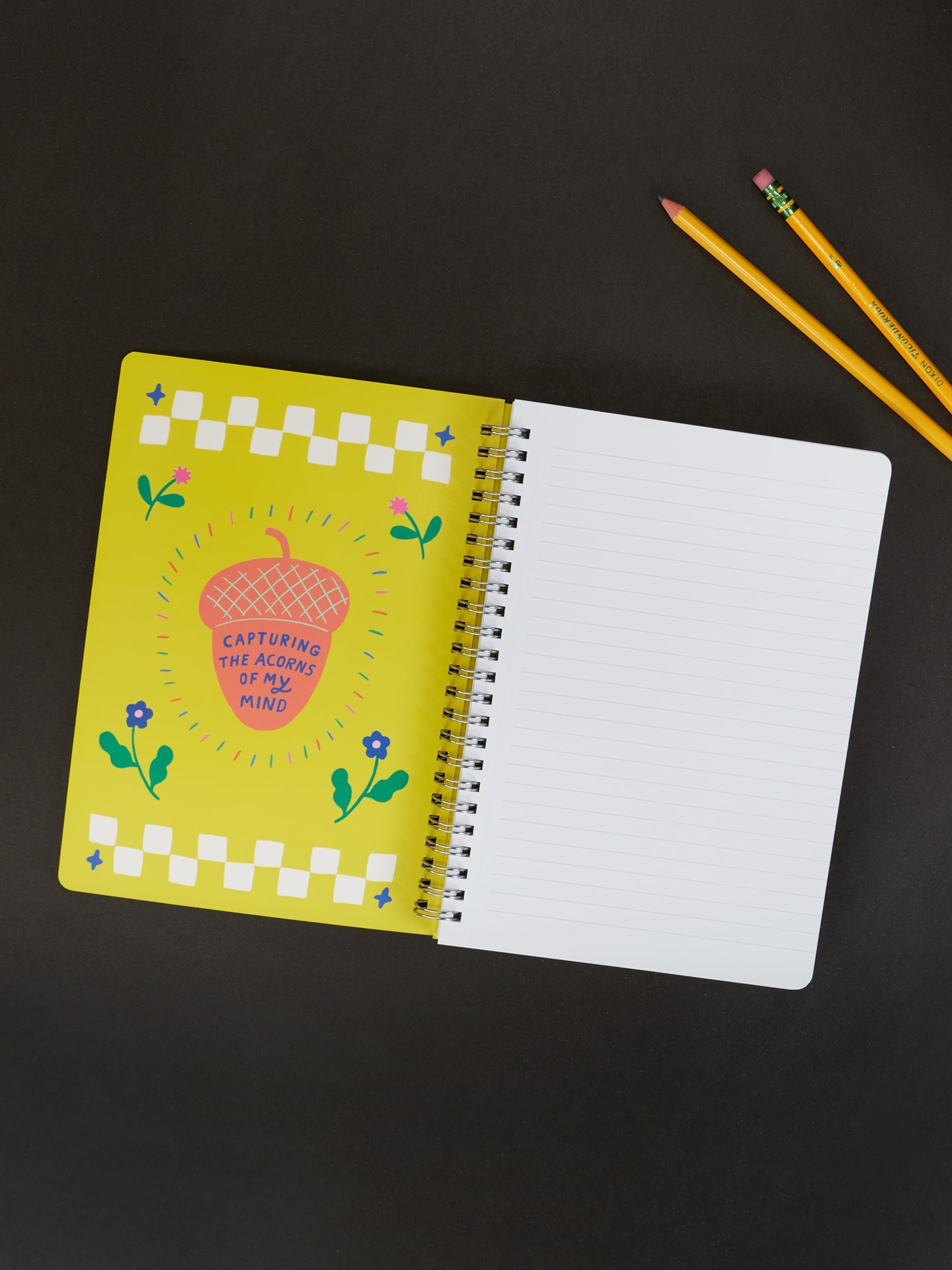 Random Crap 6x8 Spiral Notebook - Open
