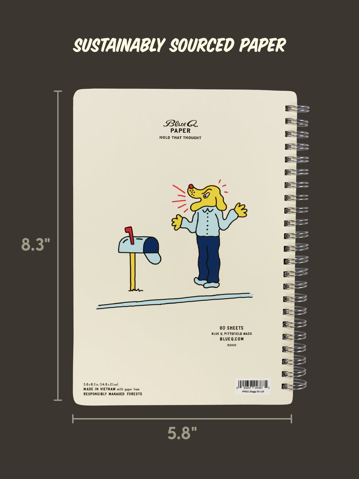 Doggy Do List 6x8 Spiral Notebook by Blue Q – image 3