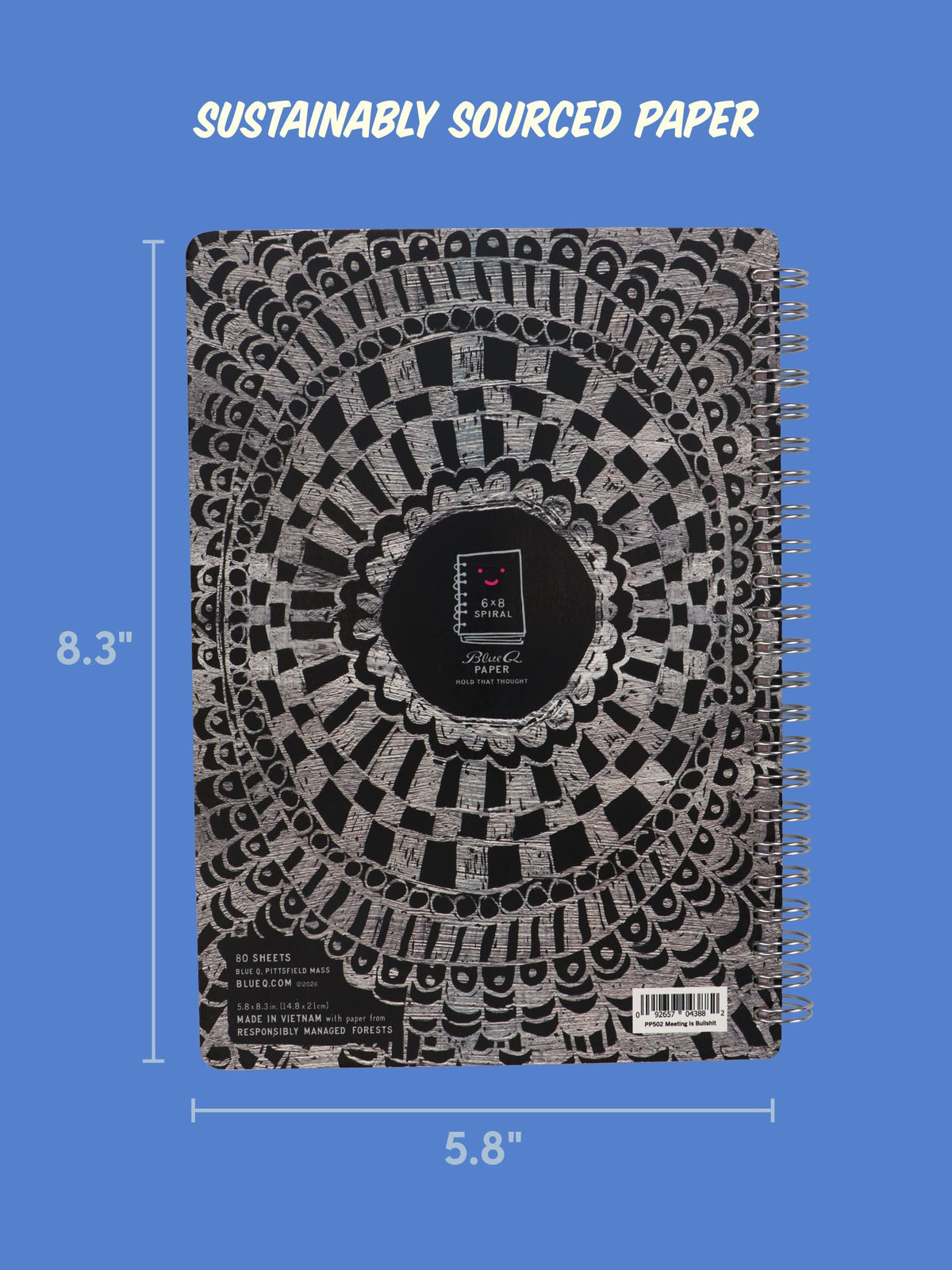 This Meeting Is Bullshit 6x8 Spiral Notebook by Blue Q – image 3