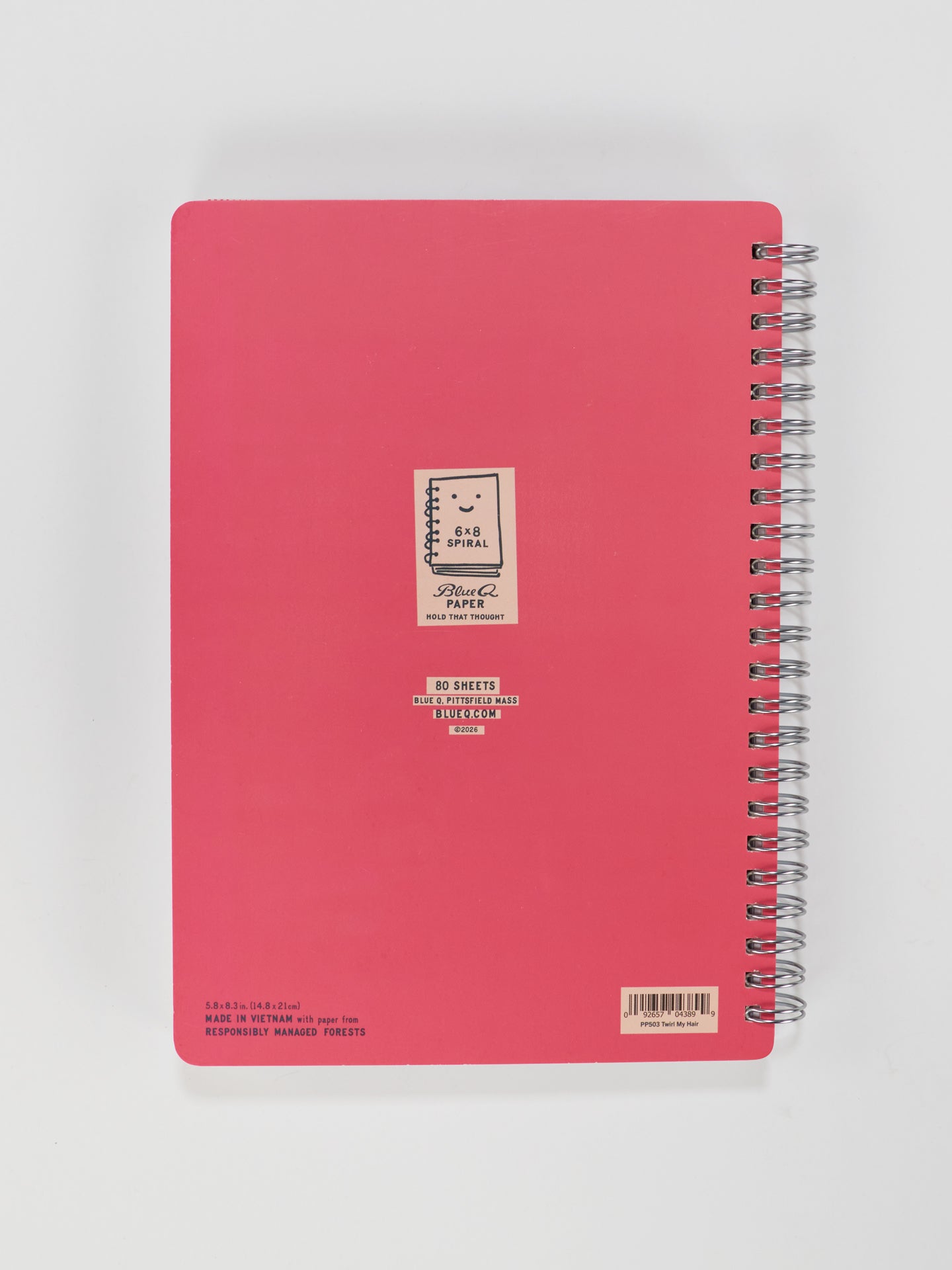 I Was Put On This Earth To Twirl My Hair And Disagree 6x8 Spiral Notebook - Back