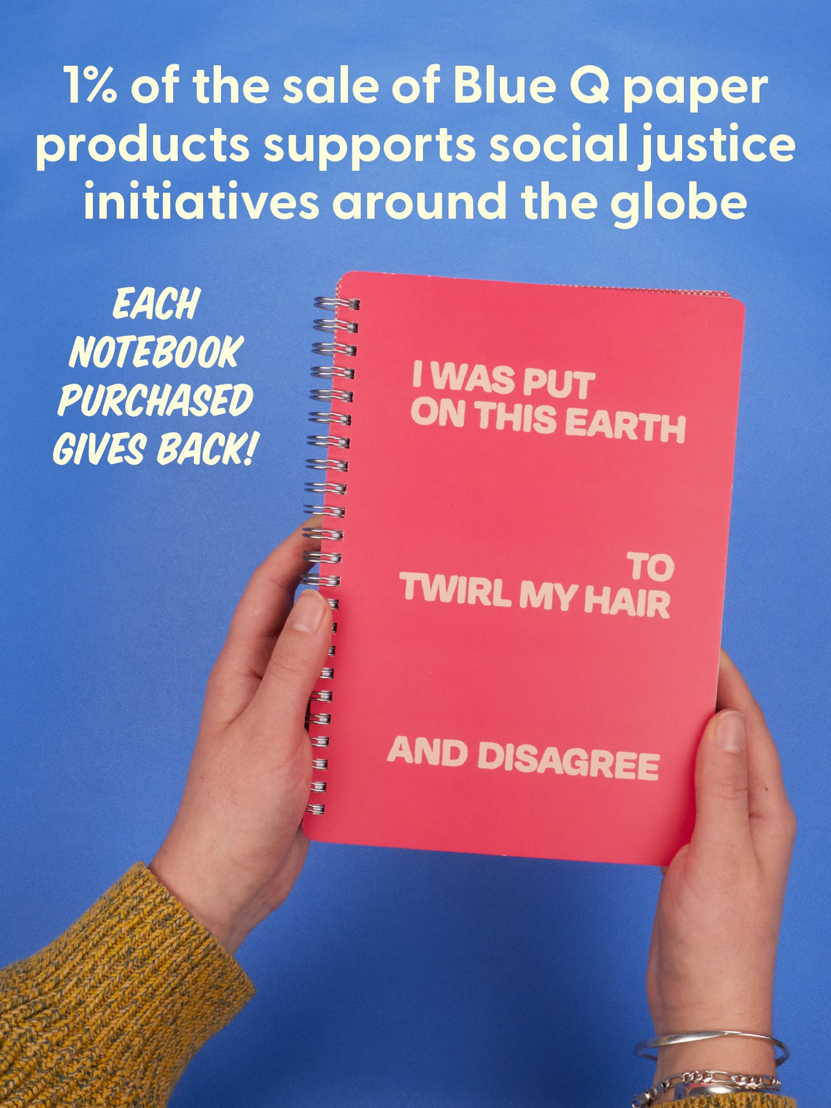 I Was Put On This Earth To Twirl My Hair And Disagree 6x8 Spiral Notebook by Blue Q – image 7