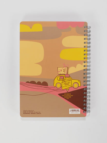 Adventures In Family Scheduling & Logistics 6x8 Spiral Notebook - Back
