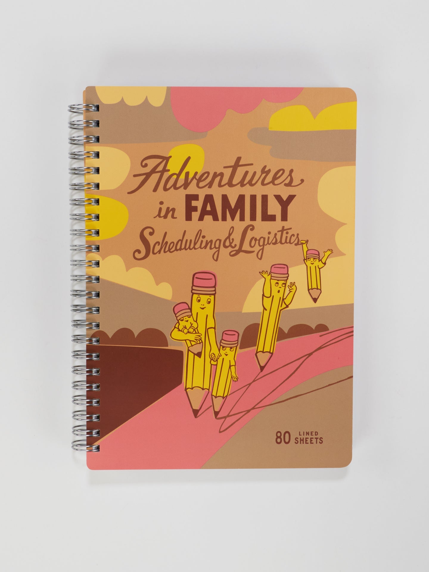 Adventures In Family Scheduling & Logistics 6x8 Spiral Notebook - Front