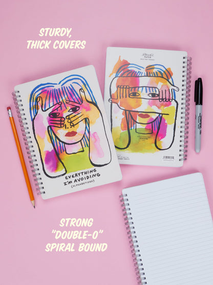 Everything I'm Avoiding 6x8 Spiral Notebook by Blue Q – image 5