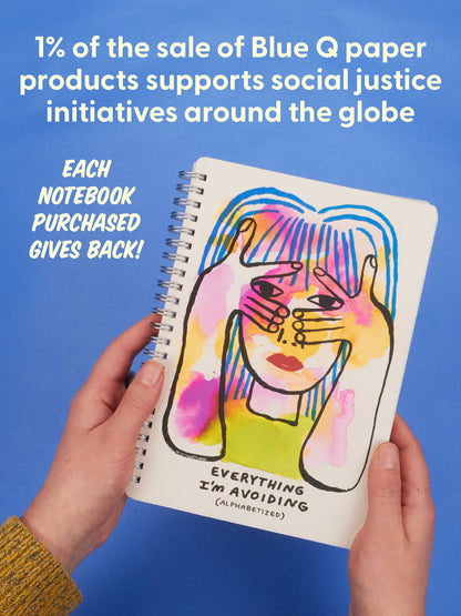 Everything I'm Avoiding 6x8 Spiral Notebook by Blue Q – image 3