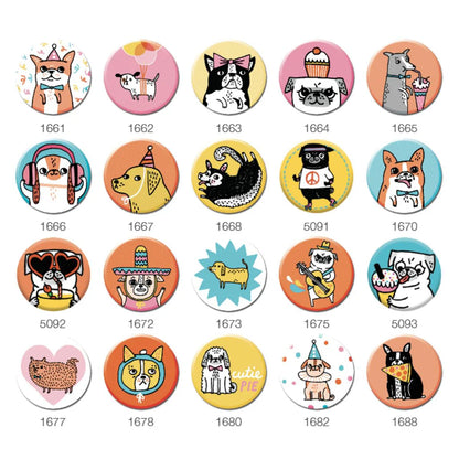 BB1660 Puppy Party Box of Badges