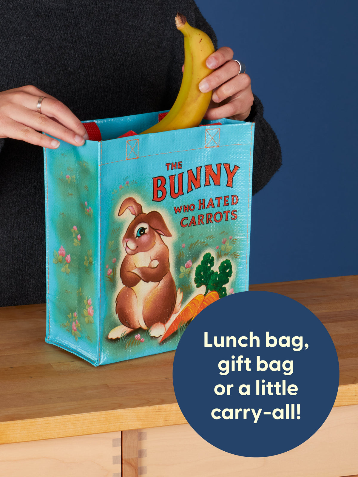The Bunny Who Hated Carrots Handy Tote by Blue Q – image 7
