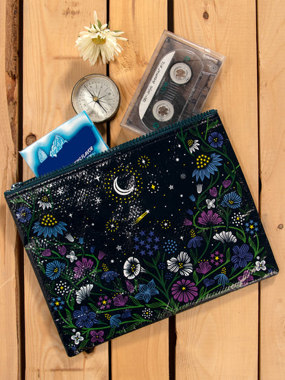 QA291 Starry Garden Zipper Pouch