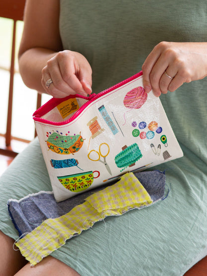 Sewing Kit Zipper Pouch - new! by Blue Q – image 4