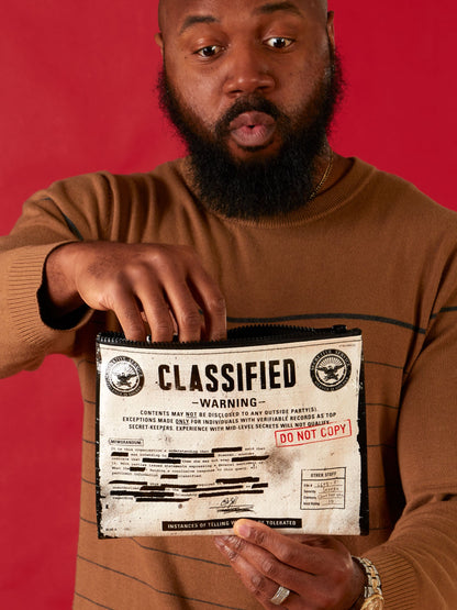 Classified Zipper Pouch - NEW! by Blue Q – image 2