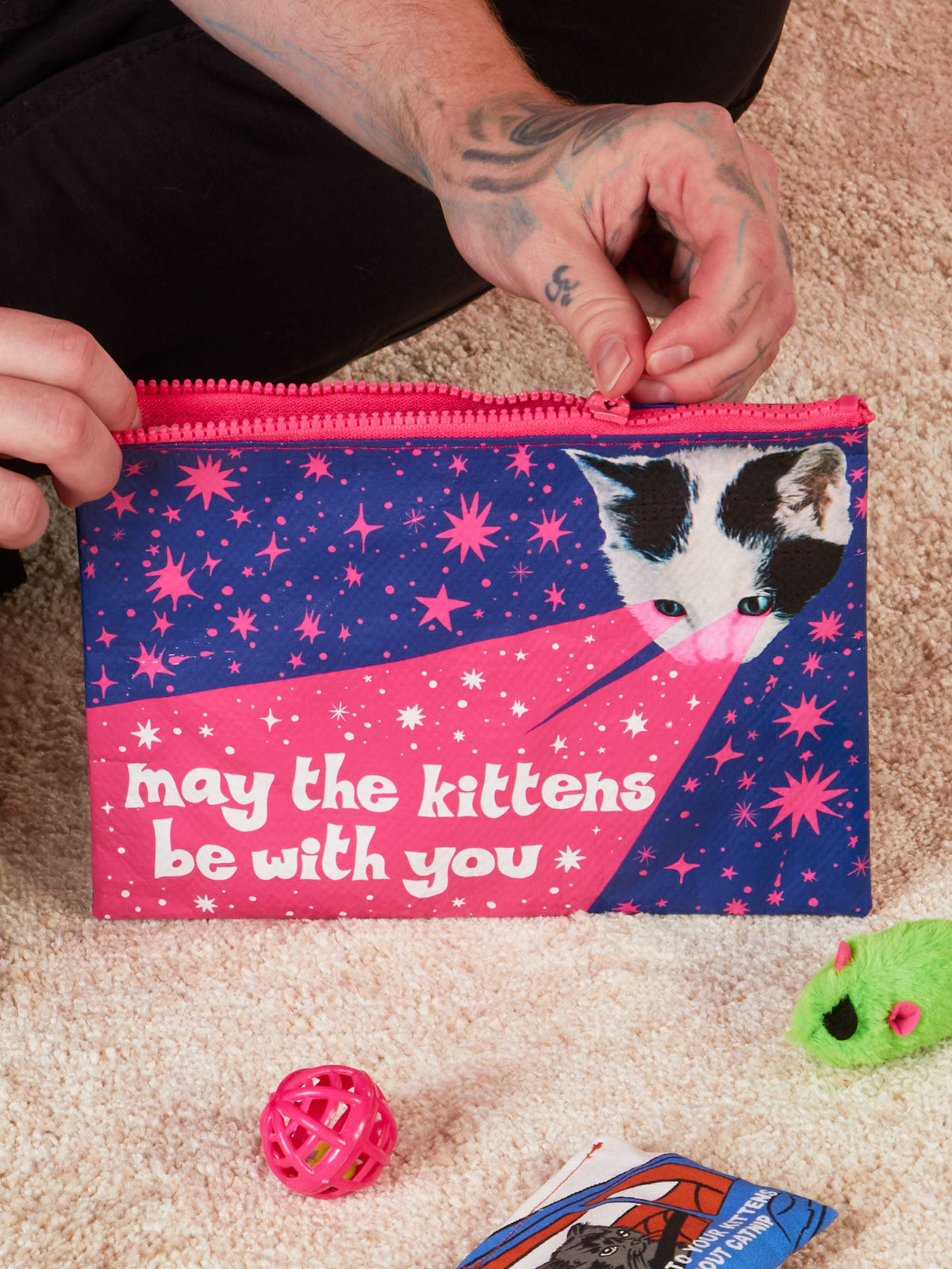 Kittens BeWith You Zipper Pouch by Blue Q – image 3