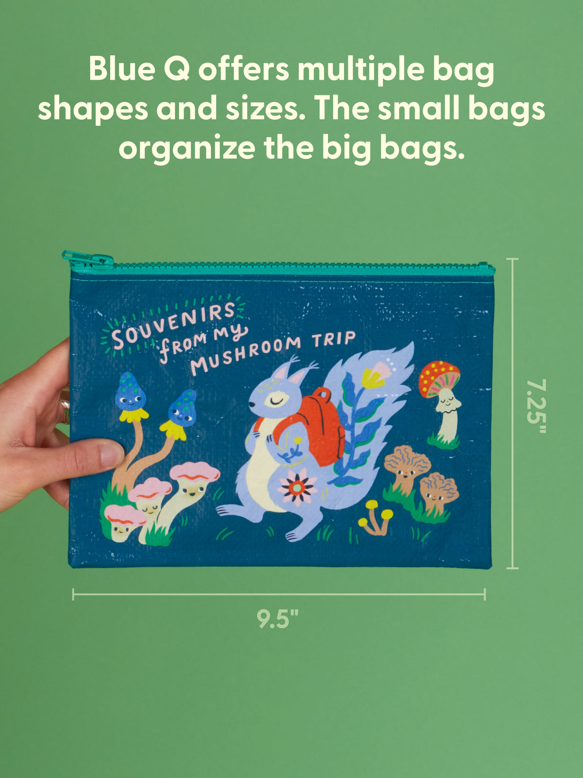 Souvenirs From My Mushroom Trip Zipper Pouch by Blue Q – image 2