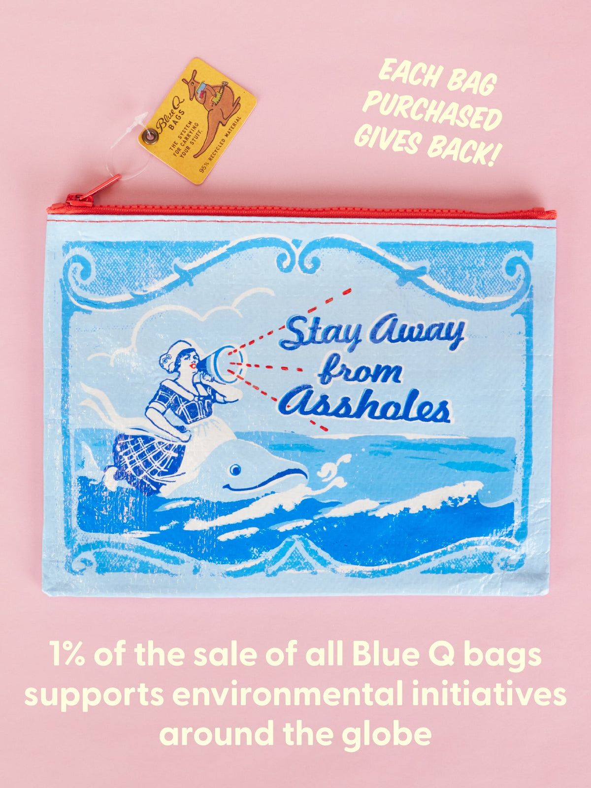 Stay Away From Assholes Zipper Pouch by Blue Q – image 6