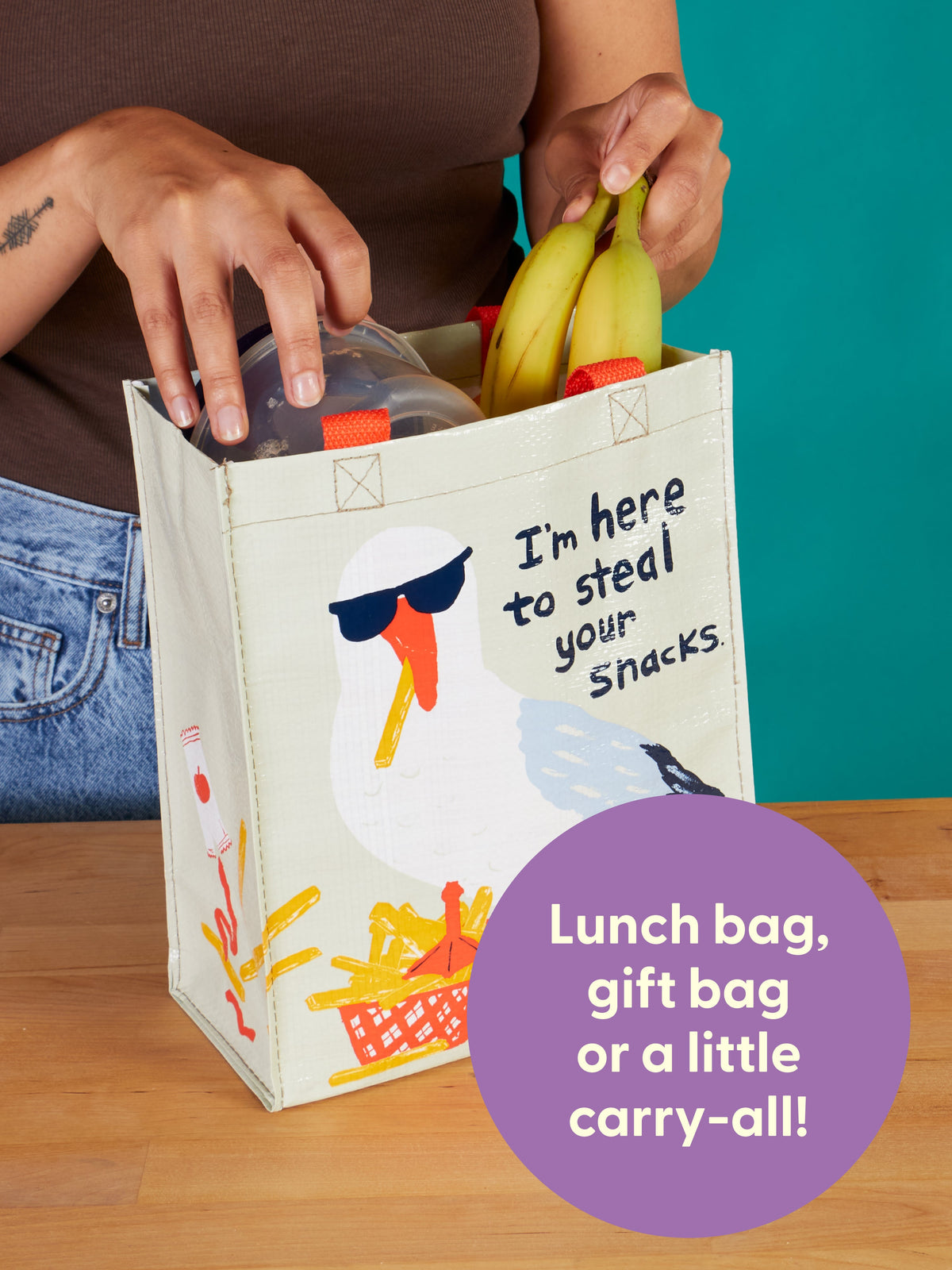 Steal Your Snacks Handy Tote by Blue Q – image 9