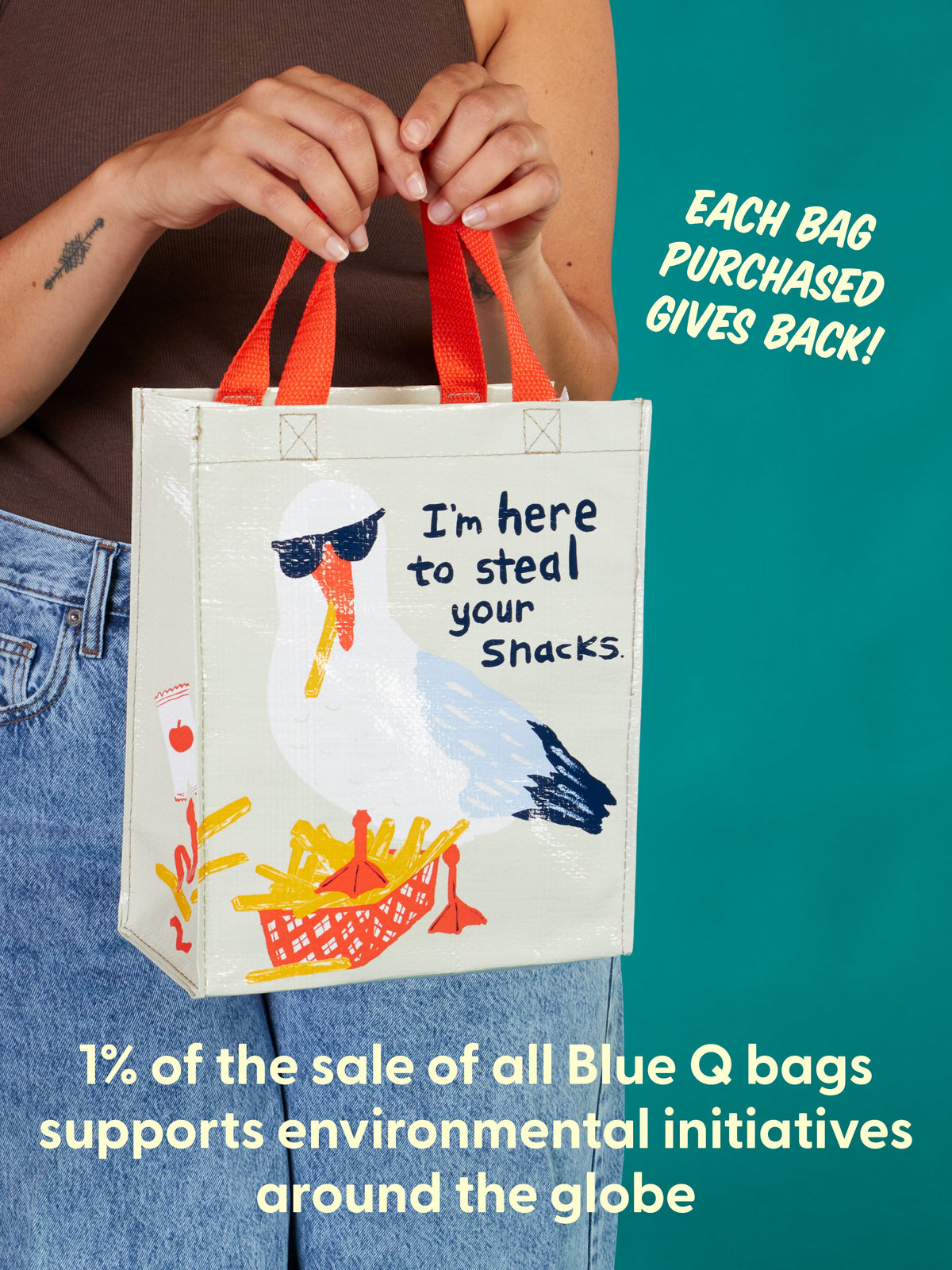 Steal Your Snacks Handy Tote by Blue Q – image 10