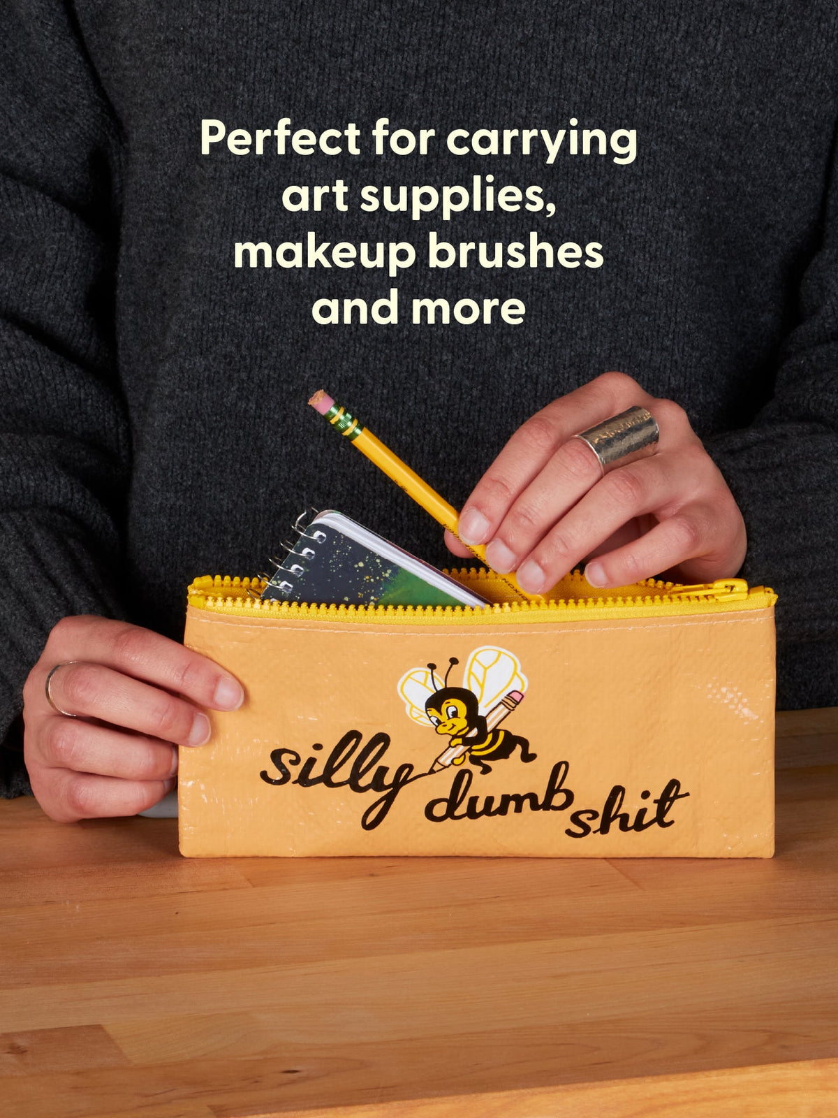 Silly Dumb Shit Pencil Case by Blue Q – image 4