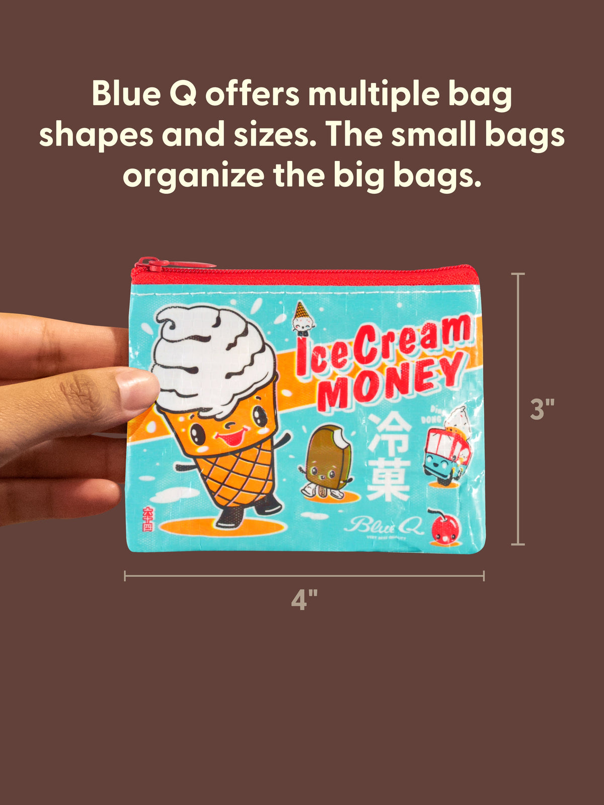 Ice Cream Money Coin Purse by Blue Q – image 2