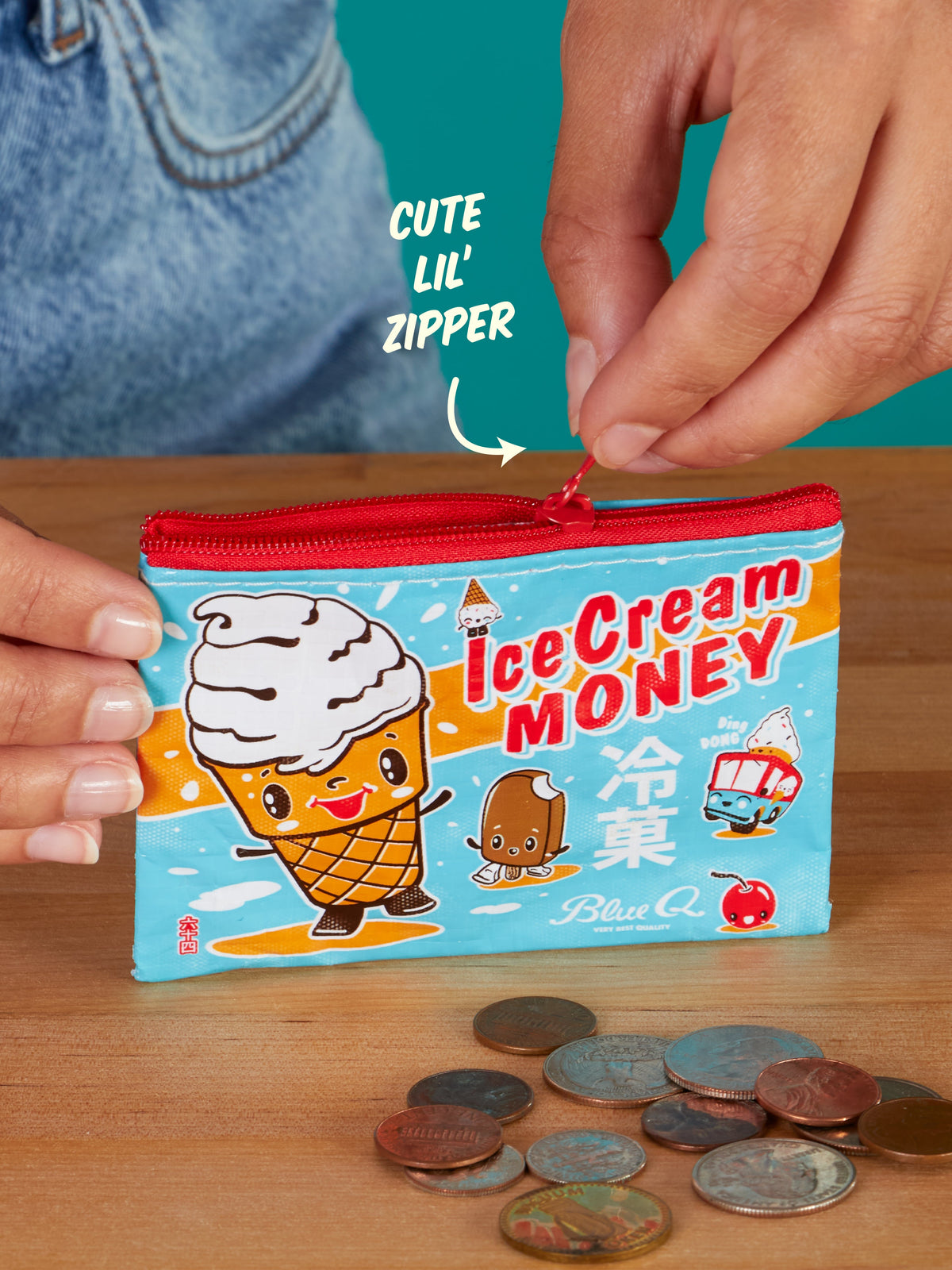 Ice Cream Money Coin Purse by Blue Q – image 5