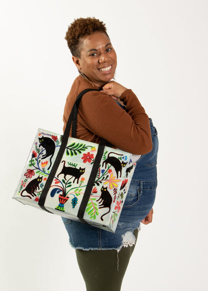 QA650 Here Kitty Shoulder Tote